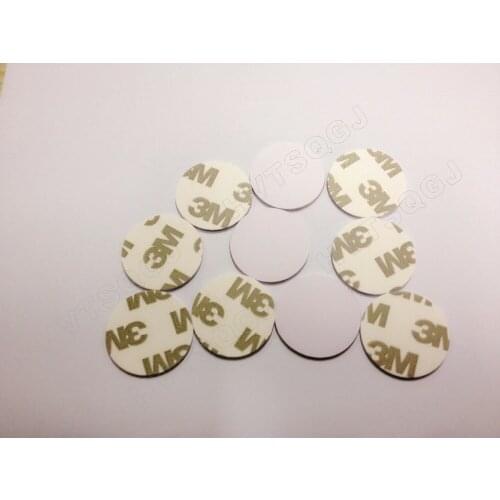 300pcs Free shipping ID rfid coin card with 3M adhesive