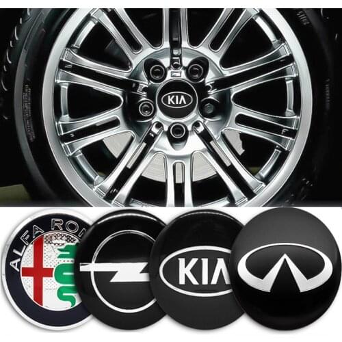 4pcs 56mm Car Wheel Center Hub Cap Emblem Badge Creativity Decoration Stickers for Ford Mk2 Honda Mazda KIA Hyundai Lexus Subaru