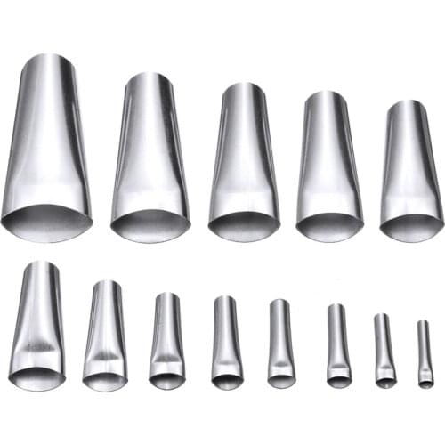 14pcs Wall Construction Finishing Applicator Sealant Nozzle Stainless Caulking Finisher Nozzles Caulking Gun Tool Parts
