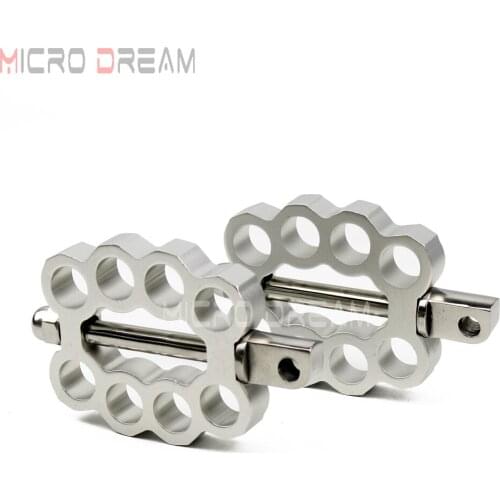 CNC Motorbike Twin Knuckle Footpeg Footrest Male-Mount Foot Pegs Pedal for Harley Touring Softail Dyna Cafe Racer Bobber Chopper