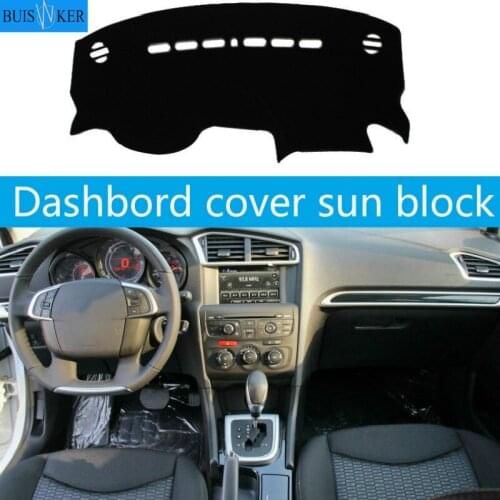 For Citroen C4L 2013 - 2018 Interior Accessories Auto Car Dashboard Cover Dash Mat Board Pad Carpet Dashmat Anti-UV Mats