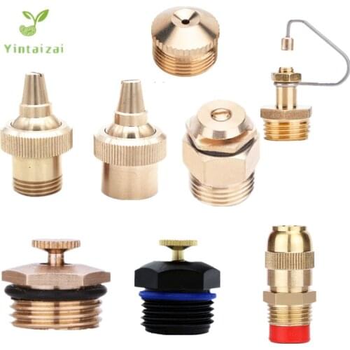 1/2" Site Dust Removal Atomization Nozzle Garden Spray Watering And Cooling Sprinkler Irrigation High Pressure Rotary Nozzle