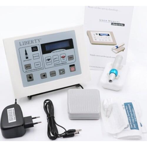 Liberty Permanent Makeup Digital Tattoo Machine with foot switch& High quality Cosmetic tattoo kit with pen tattoo needle