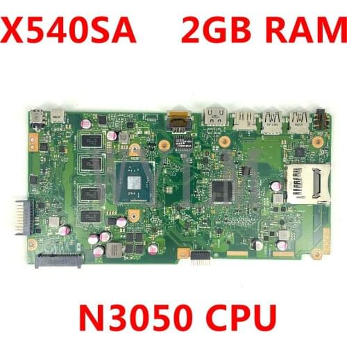 X540SA Mainboard N3050 CPU 2GB RAM For Asus X540SA X540S X540 F540S VivoBook Laptop motherboard X540SA Motherboard Test 100% OK