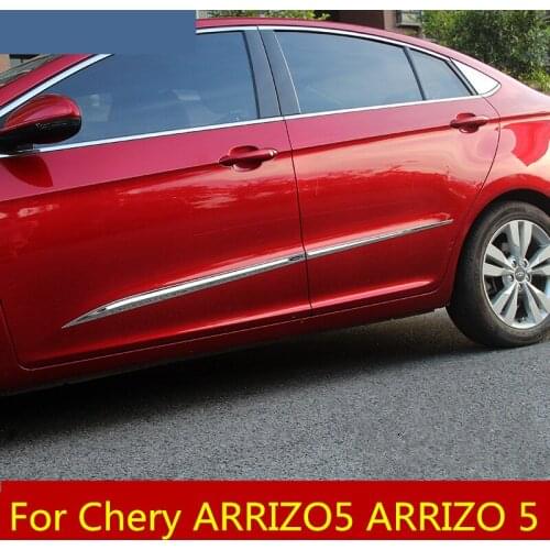 Modified special exterior side skirt anti-collision strip car door bright strip car Accessories For Chery ARRIZO5 ARRIZO 5