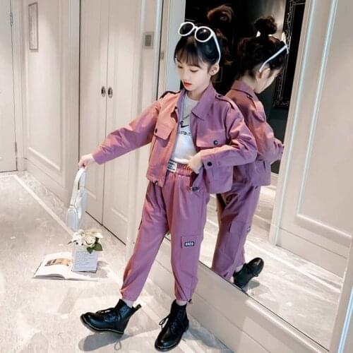 Fashion Toddler Girls Clothes 2Pcs Set Casual Warm Girls Tracksuit Suit For Girls Autumn Clothing For 4 5 6 8 10 12 14 Year