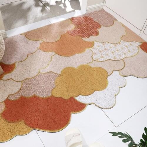 Customized Indoor Doormat Rubber Backing Non Slip Absorbent Resist Dirt Entrance Rugs Large Size Washable Low-Profile Rug Mats