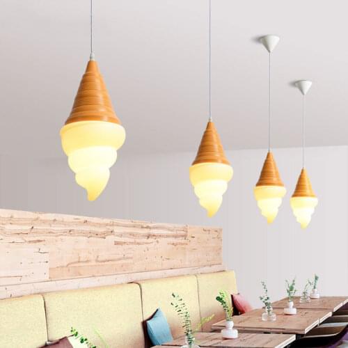 Nordic Ice Cream Pendant Lights Modern Dining Room Kitchen Pendant Lamp Living Room Hanging Light Fixtures Bar Cafe Home Decor