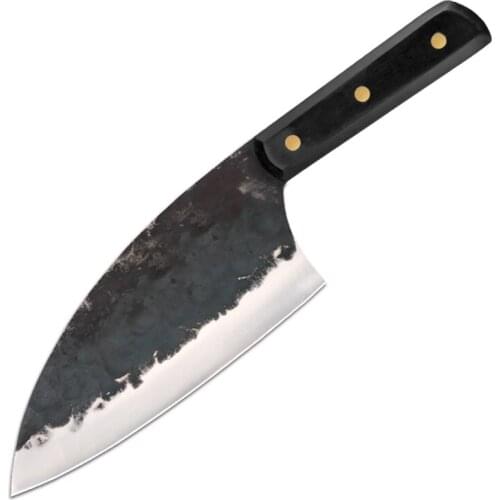 DENGJIA Handmade 5Cr15Mov Material Snap Cutter Forged Cleaver Slicer Knife Vegetable knife Chinese Carbon Knife