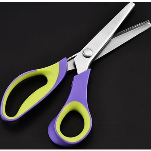 Cutting Scissors For Sewing Tailor Dressmaker Scissors Zig Zag Scissors Pinking Shears Cut Leather Craft Paper Textile DENIM DIY