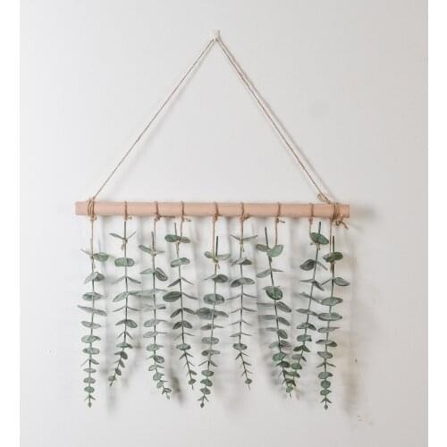 Cilected Artificial Eucalyptus Hanging Wall Décor Eucalyptus Leaves Greenery Plant With Wooden Stick Farmhouse Boho Wall Décor