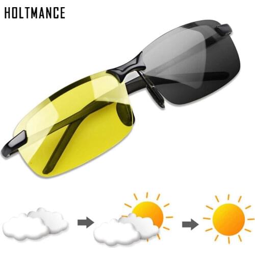Polarized Photochromic Outdoor Driver Sunglasses for Men & Women,Anti Glare UV400 Protection for Day & Night Driving Sun Glasses