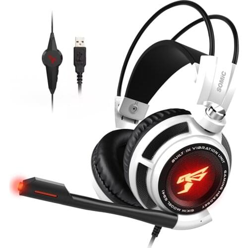 Somic G941 Professional Led Light Wired Gamer Headphones 7.1 channel Stereo With Microphone For PC Laptop Gaming Headset Gifts
