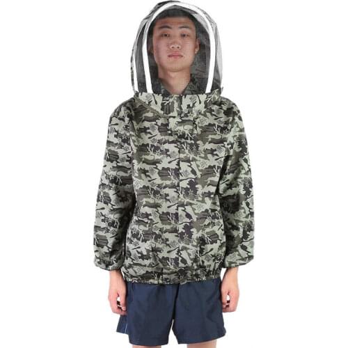 Foldable Beekeeping Protective Veil Jacket Double Zippered Bee Suit Beekeeper Supplies Beekeeping Suit