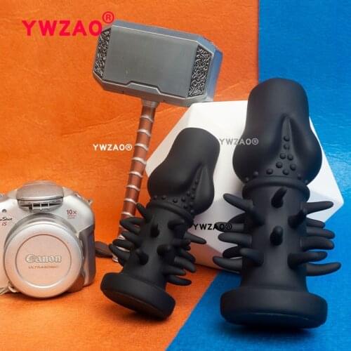 YWZAO Men Prostate Massager Sex Toys Goods Erotic Dildos Silicone For Adults 18 Bdsm Women Intimate Anal Plug Balls G72-5.4cm