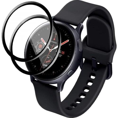 Screen Protector for Samsung Galaxy Watch Active 2 44mm Full Coverage Tempered Glass Film for active2 40mm Anti-Scratch cover