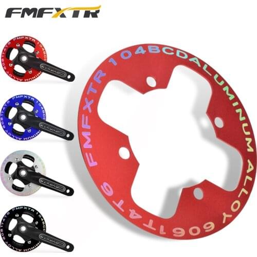 FMFXTR Mountain Bike Crank Protector 104BCD 32/36/40T Chainring Protection Cover Bicycle Crankset Guard Chainwheel Accessories