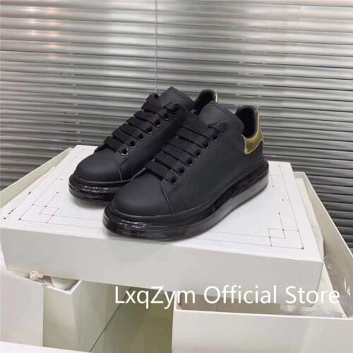 Woman men brand trend sports shoes multi-color thick bottom 4cm air cushion bottom casual couple shoes size 35-45