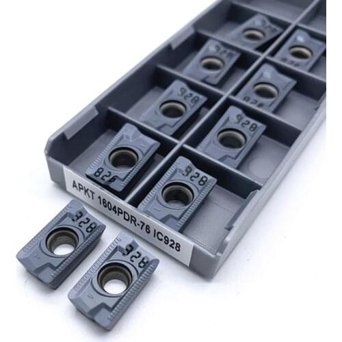 100PCS APKT1604 PDR 76 IC928 Carbide Insert Milling Turning Tool APKT 1604 High Quality Turning Insert APKT1604PDR 76 IC928