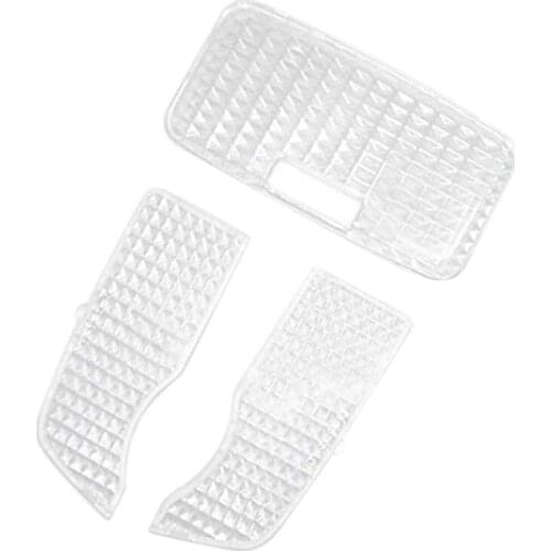 3Pcs Car Crystal Clear Interior Map e Light Reading Light Cover for Toyota Prius 2010 - 2015