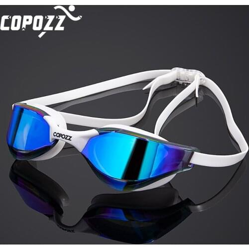 Anti-Fog Swim goggles Anti-UV glasses large Frame Silicone Swimming Glasses for Men and Women