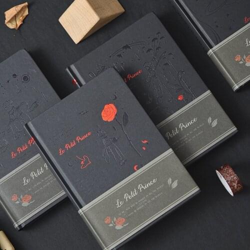 New Little Prince Sketchbook Diary For Drawing Painting Book School Gift Graffiti Sketch Office A5 Notebook Paper Supply Black C