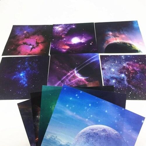 70 sheets/pack outer space pattern origami craft paper handmade art background decoration card DIY production