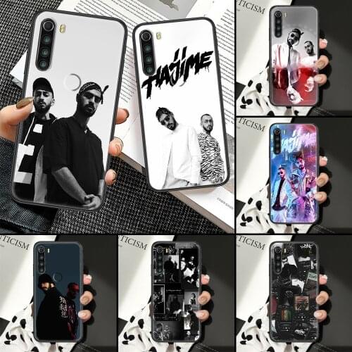 Hajime MiyaGi Andy panda Phone Case For Xiaomi Redmi Note 7 8 9 10 7A 8T 9A 9T 9S 10S Pro black soft Etui tpu shell art coque
