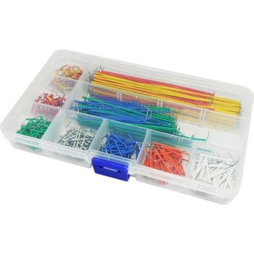 Jumper Wire Kit Preformed Breadboard Jumper Cable Set 14 Lengths Assorted Jumper Lines for Breadboard Prototyping Circuits