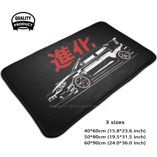 Lancer Evo 3D Soft Non-Slip Mat Rug Carpet Foot Pad Rally Car Racing Jdm Tuner Rally Art Mitsubishi Lancer Japanese