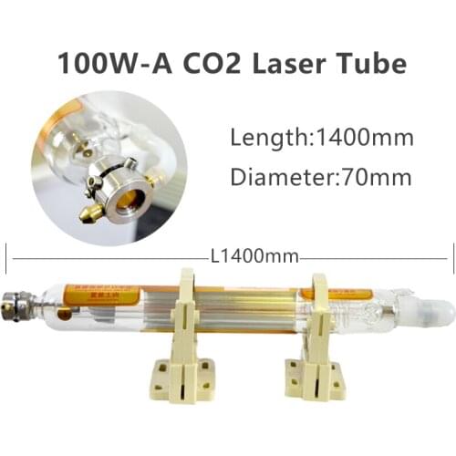 1400MM Laser Tube CO2 For Laser Power Supply Engraver Machine Parts Carving Marking Equipment 100W Laser Glass Lamp Pipe