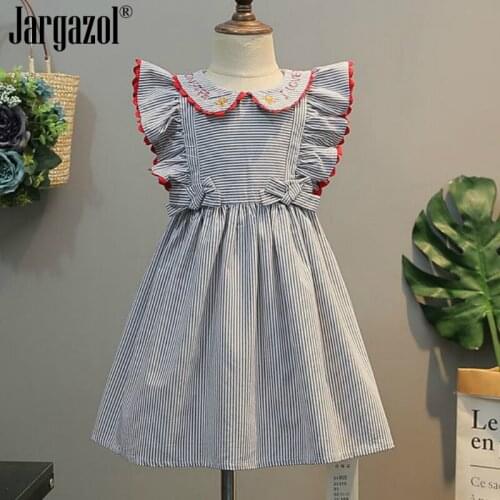 Summer Toddler Girls Cute Dress Kids Sleeveless Floral Mesh Wedding Dresses Children Clothing for Baby Girls 2 To 7 Years