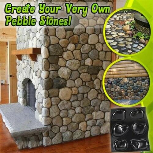 Casts Master Pebbles Concrete Mold Step Stones Plaster Mold Cobblestones Mould Plastic Dropshipping
