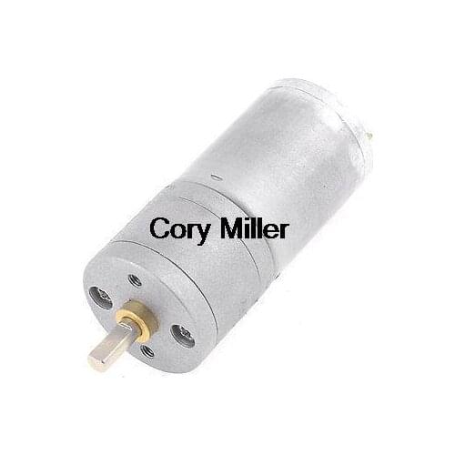 25mm Dia 2 Pins Magnetic Gear Motor 30 RPM 60mA 12V DC Motor