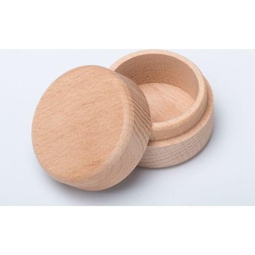 Small Round Wooden Storage Box Handmade Jewelry Organizer Soap Crafts Case Vintage Decorative Natural Craft Jewelry Box