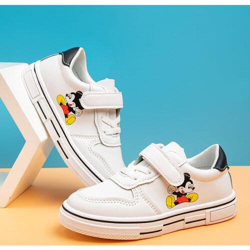 Disney Mickey Soft Cool Boy Girl Shoes Casual Sports Canvas Fashion Kids Sneakers Four Seasons High Quality Children Shoes