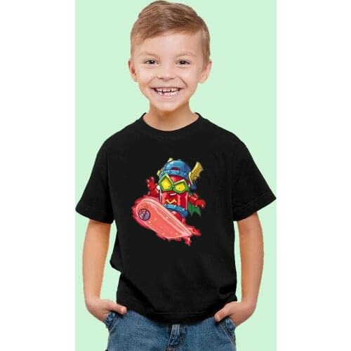2021 New Kids Boys T Shirt Super Zings Figurka OUTLAW CLINT Superzings Serie 5 Toddler Girls Tops T-shirts Childrens Clothing