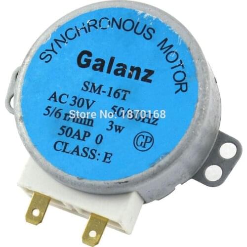 NEW ! SM-16T AC 30V 3W 5/6 rpm Microwave Turntable Turn Table Motor Synchronous Motor SM-16T approx 14mm Spindle tall