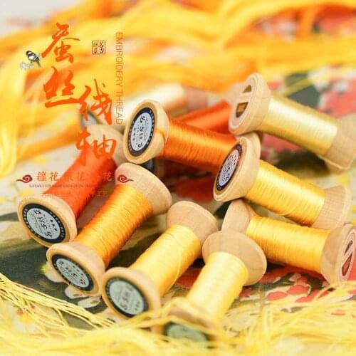 New Item Chinese 100% Silk Embroidery Thread Yarn embroidery floss for Sewing Article Wooden packing