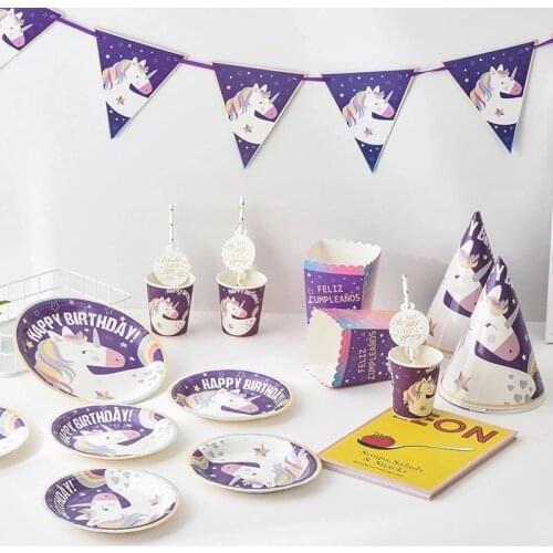 10pcs Cartoon kindergarten disposable paper plate birthday party cake paper plate theme party supplies