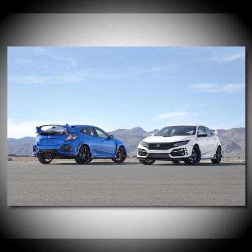 CIVIC Type R Sport Car Wallpaper Posters Canvas Printed Wall Art For Home Decor Living Room Decorations
