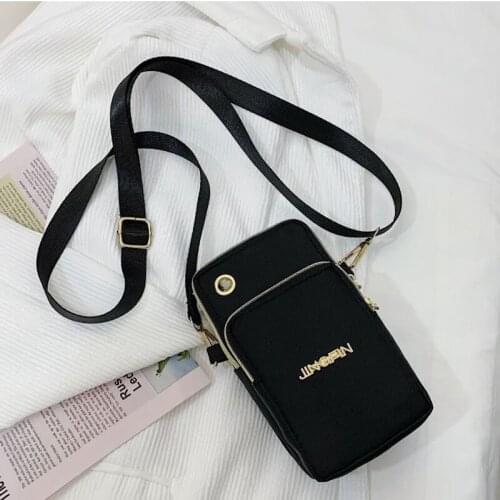 Causual Waterproof Nylon Crossbody Bag Female Cellphone Card Shoulder Bag Mini Messenger Handbag and Purse Lady Sport Bags Bolsa