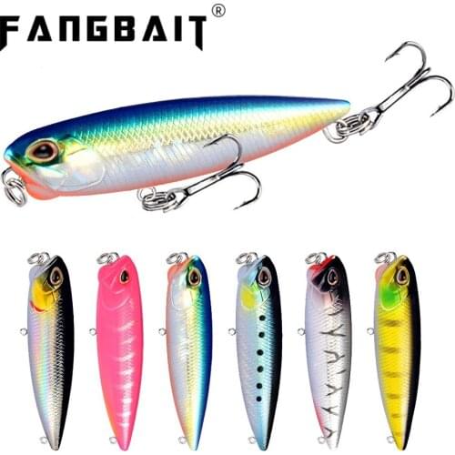 Fangbait REALIS PENCIL 65 Topwater Lure 65/100mm 5.5/14.5g Swim Crankbait Pesca Whopper Plopper Trolling FISHING bass pike