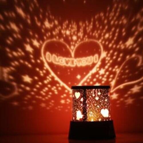 Projector Starlight Sky Star Moon Baby Romantic Decoration Battery Projector LED Night LIght Kids Gifts Bedroom Night Lamp