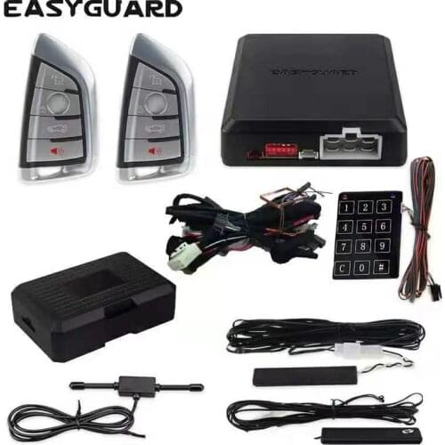 EASYGUARD remote starter CAN BUS fit for F10 5 series from 2009 plug play pke car alarm lcd display liquid crystal key optional