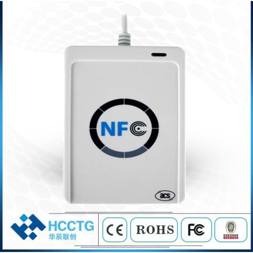 ISO 14443 NFC RFID USB Smart Card Reader & Writer with UID writable clone M1 IC Access Control Card +free SDK -- ACR122U