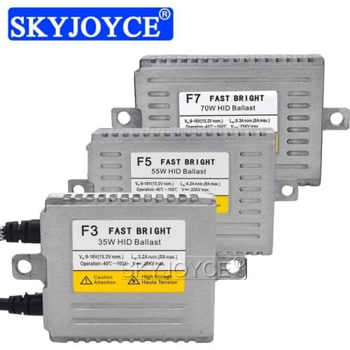 SKYJOYCE AC 12V Slim HID Ballast Xenon 35W 55W 70W DLT F3 F5 F7 Fast Bright Electronic Digital Reactor For Car Light Xenon Kit