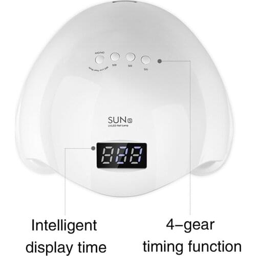 Nail Light Treatment Machine Led Baking Lamp Quick-drying Nail Lamp Intelligent Induction Nail Baking Lamp Dryer White EU