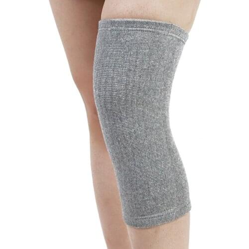 Pure cotton self-heating kneepad cover warm sports kneepad knitted kneepad for old people with cold legs