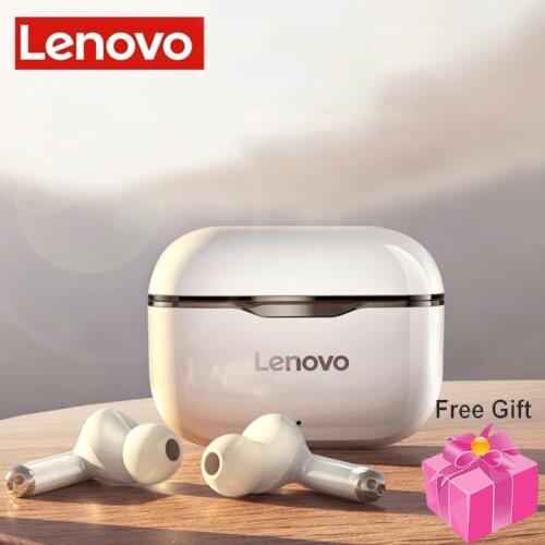 Lenovo LP1 TWS Earbuds Bluetooth 5.0 True Wireless Headphones Touch Control Sport Headset IPX4 Sweatproof Earphones with Mic